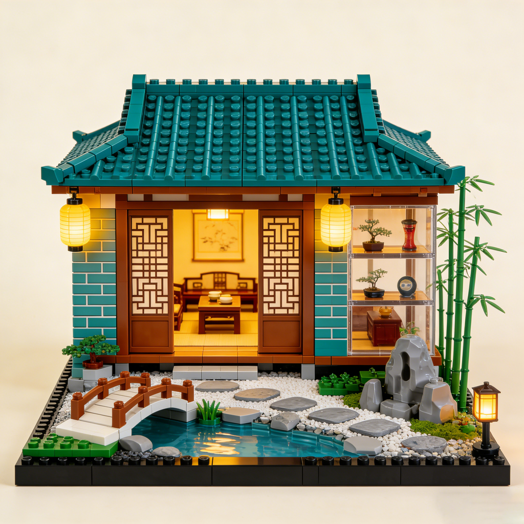 Oriental Garden House Building Set